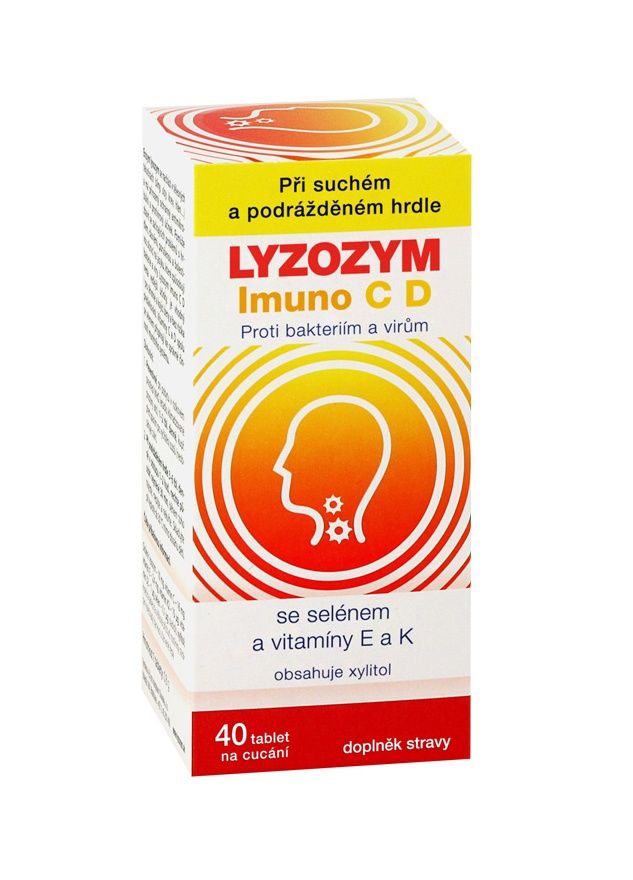 LYZOZYM Imuno C D se selénem a vitamíny E a K 40 cucacích tablet