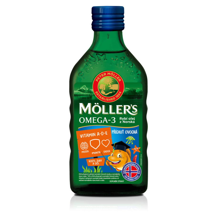 MÖLLER´S Omega 3 ovocná příchuť 250 ml