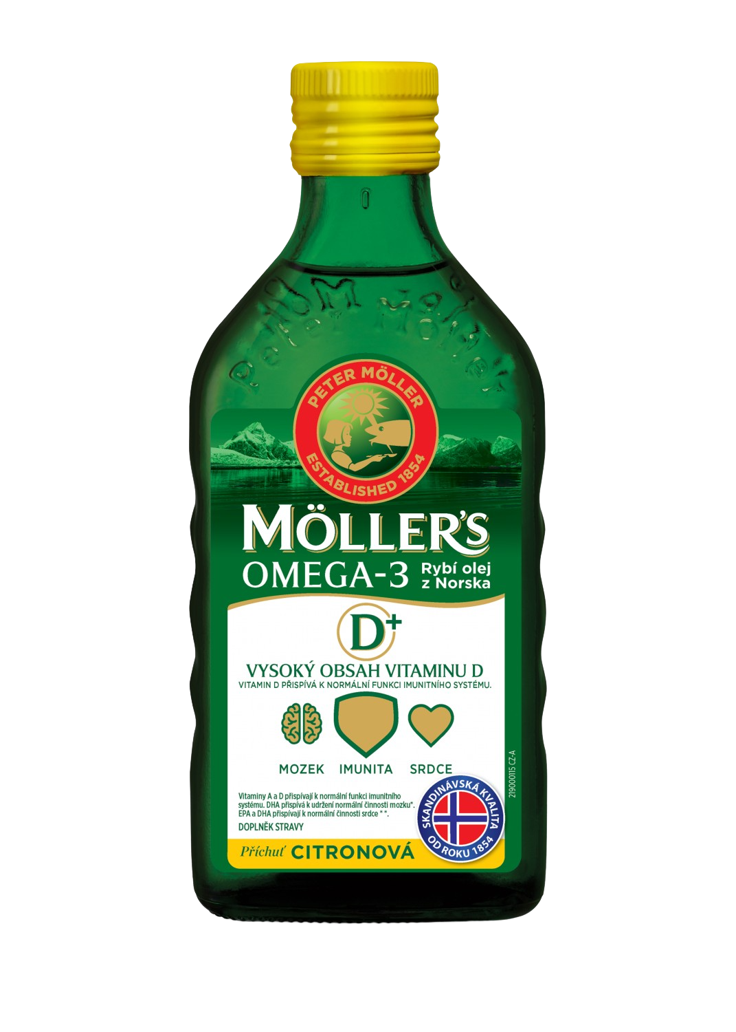 MÖLLERS Omega 3, 50+ citrón 250 ml