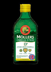 MÖLLERS Omega 3, 50+ citrón 250 ml