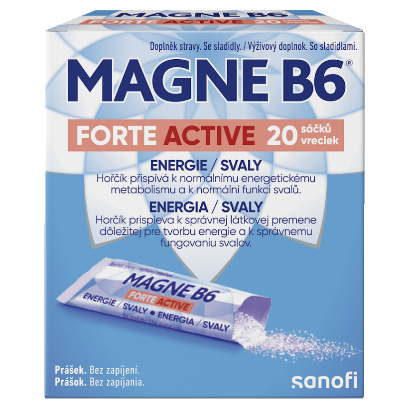 MAGNE B6 Forte Active 20 sáčků, poškozený obal