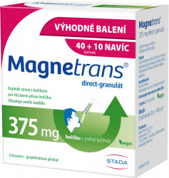 MAGNETRANS 375mg 40+10 tyčinek granulátu 50 sáčků