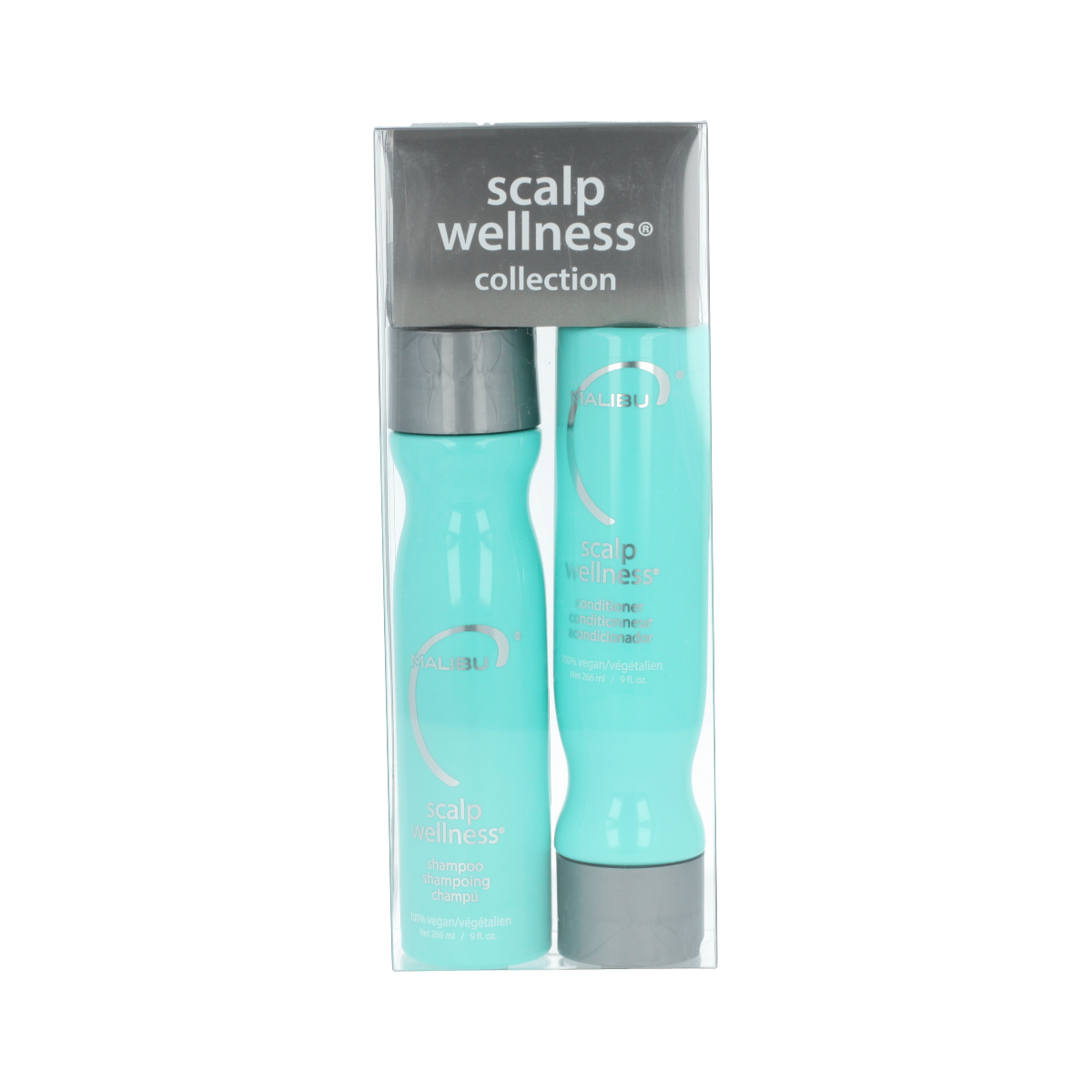 Malibu C Scalp Wellness Collection Shampoo 266 ml + Conditioner 266 ml + sáček 4 x 5 g sáček 4 x 5 g