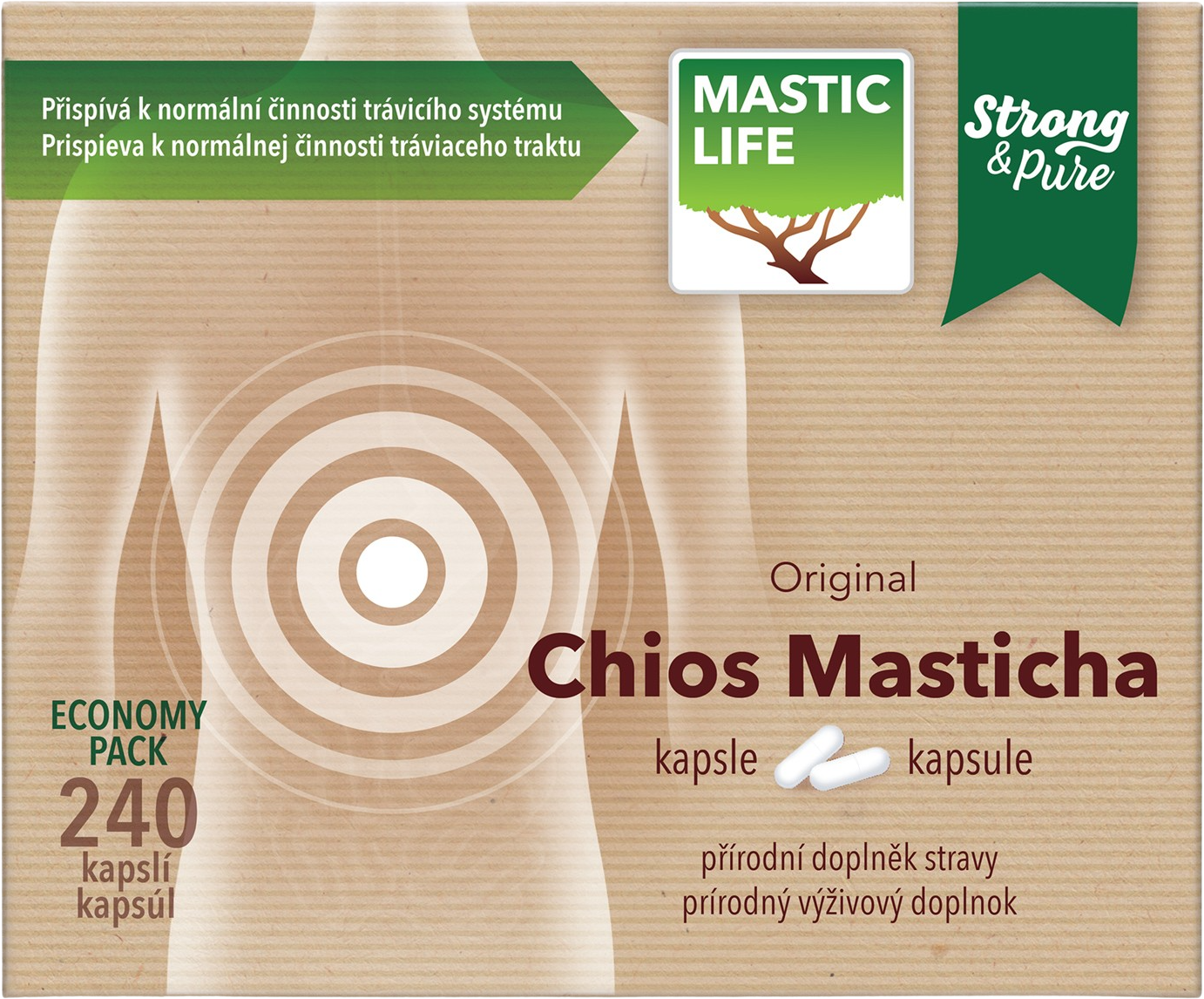 MASTICLIFE Čistý prášek z chioské Mastichy 240 kapslí