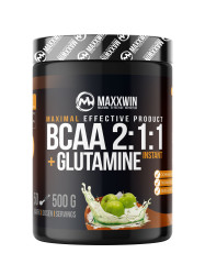 MAXXWIN BCAA 2:1:1 + Glutamine zelené jablko 500 g