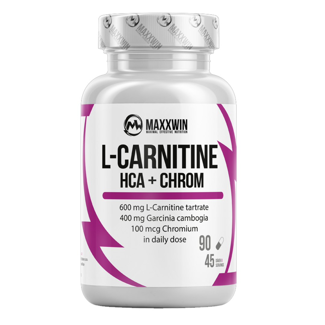 MAXXWIN L-Carnitine + HCA + CHROM - 90 kapslí