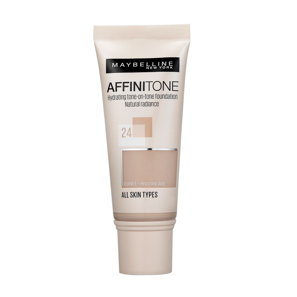 Maybelline Affinitone odstín 24 Golden Beige hydratační make-up 30 ml