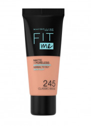 Maybelline Fit me Matte + Poreless odstín 245 Classic Beige make-up 30 ml