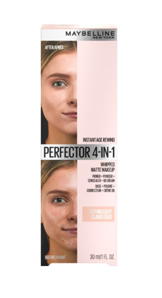 Maybelline Instant Age Rewind Perfector 4v1 odstín 00 Fair matující make-up 18 g