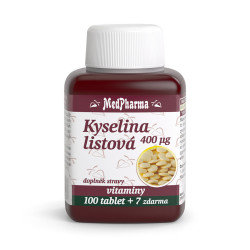 MEDPHARMA Kyselina listová 400 mcg 107 tablet