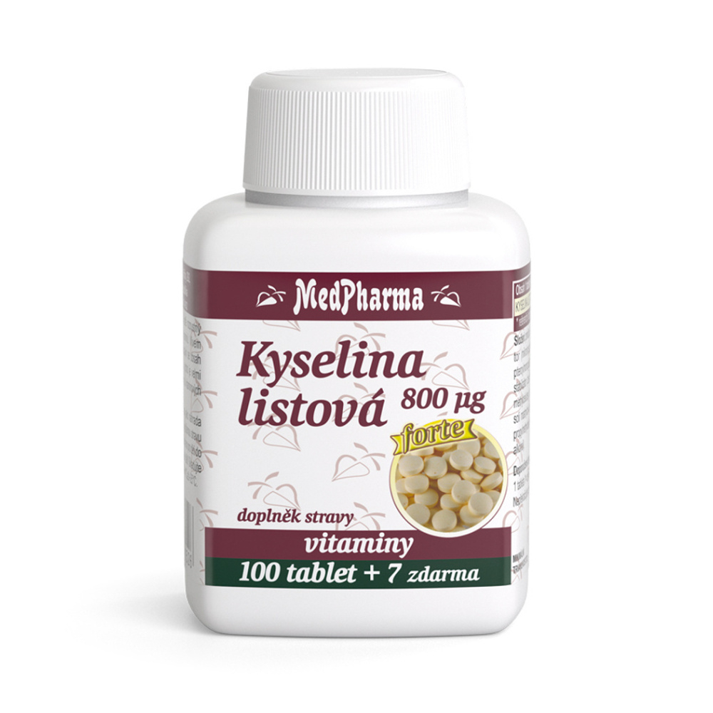 MEDPHARMA Kyselina listová 800 µg 107 tablet