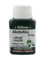 Medpharma Meduňka 50 mg + Chmel + Kozlík 37 tablet