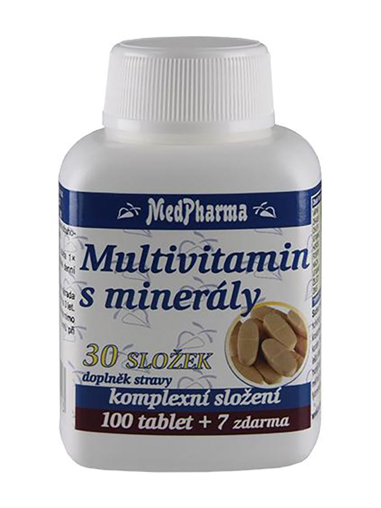 Medpharma Multivitamín s minerály 30 složek 107 tablet