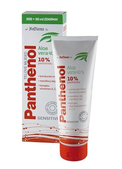 Medpharma Panthenol 10 % Sensitive tělové mléko 230 ml