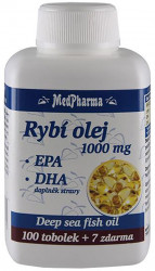 MEDPHARMA Rybí olej 1000 mg +EPA+DHA 107 tobolek