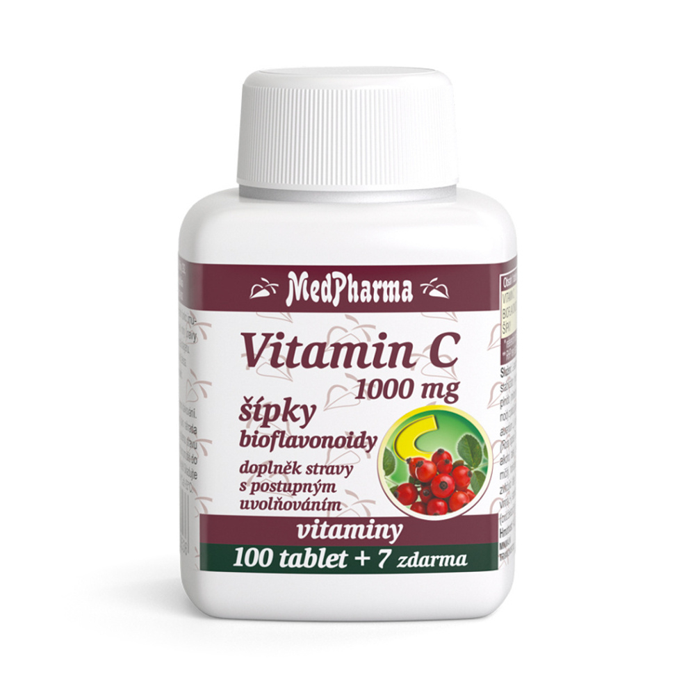 MEDPHARMA Vitamín C 1000 mg s šípky 107 tablet