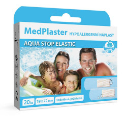 MedPlaster Náplast AQUA stop elastic 19x72 mm 20 ks