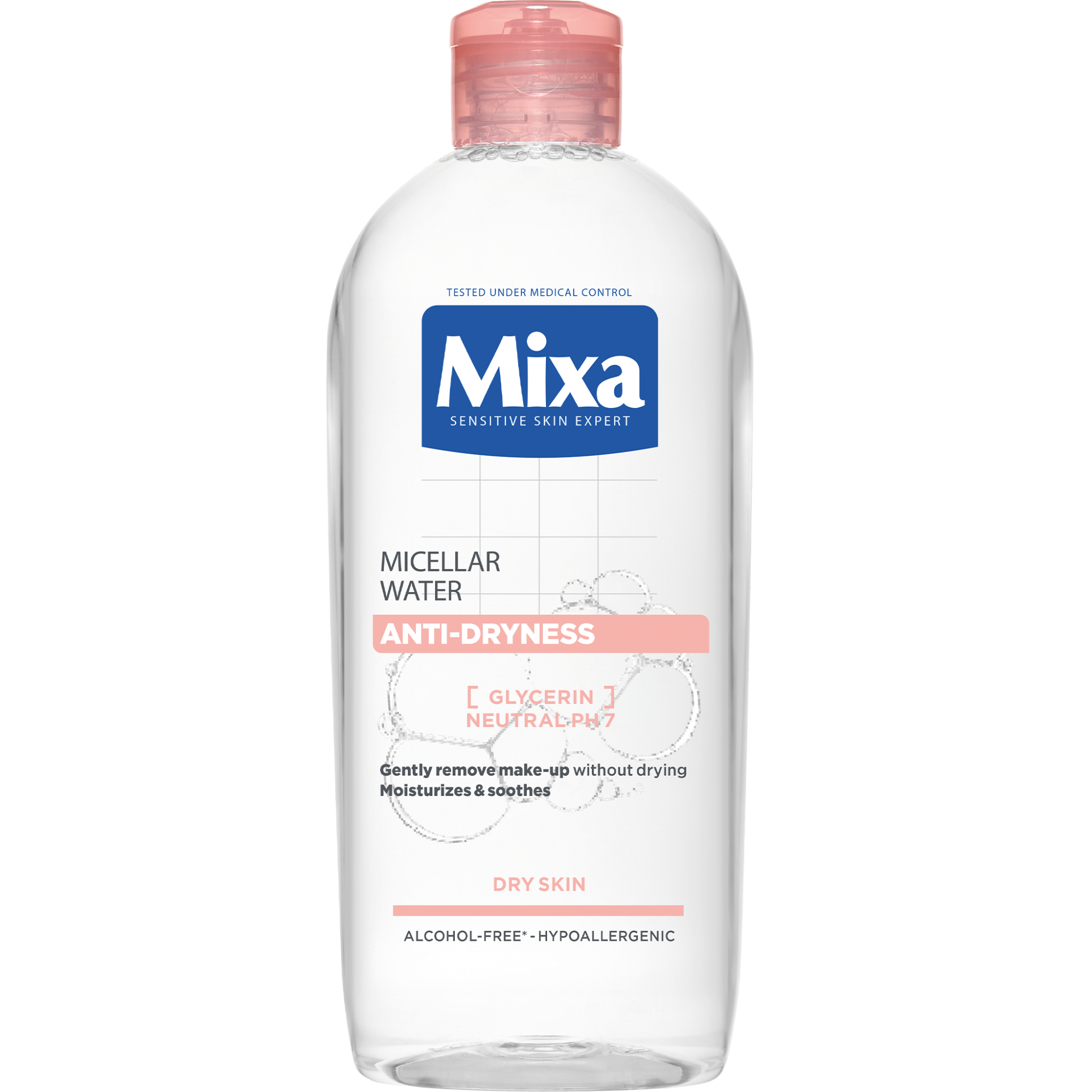 MIXA Anti-dryness micelární voda pro suchou pleť, 400 ml