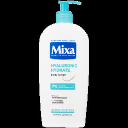 MIXA Hyaluronic Hydrate intenzivní hydratační tělové mléko pro normální a suchou pokožku 400 ml