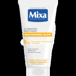 MIXA Niacinamide Glow Rozjasňující krém poskytující až 24H hydratace 50 ml