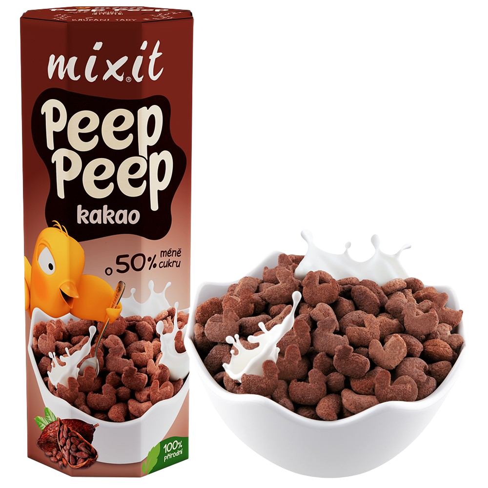 MIXIT Cereálie Peep Peep - kakao 280 g