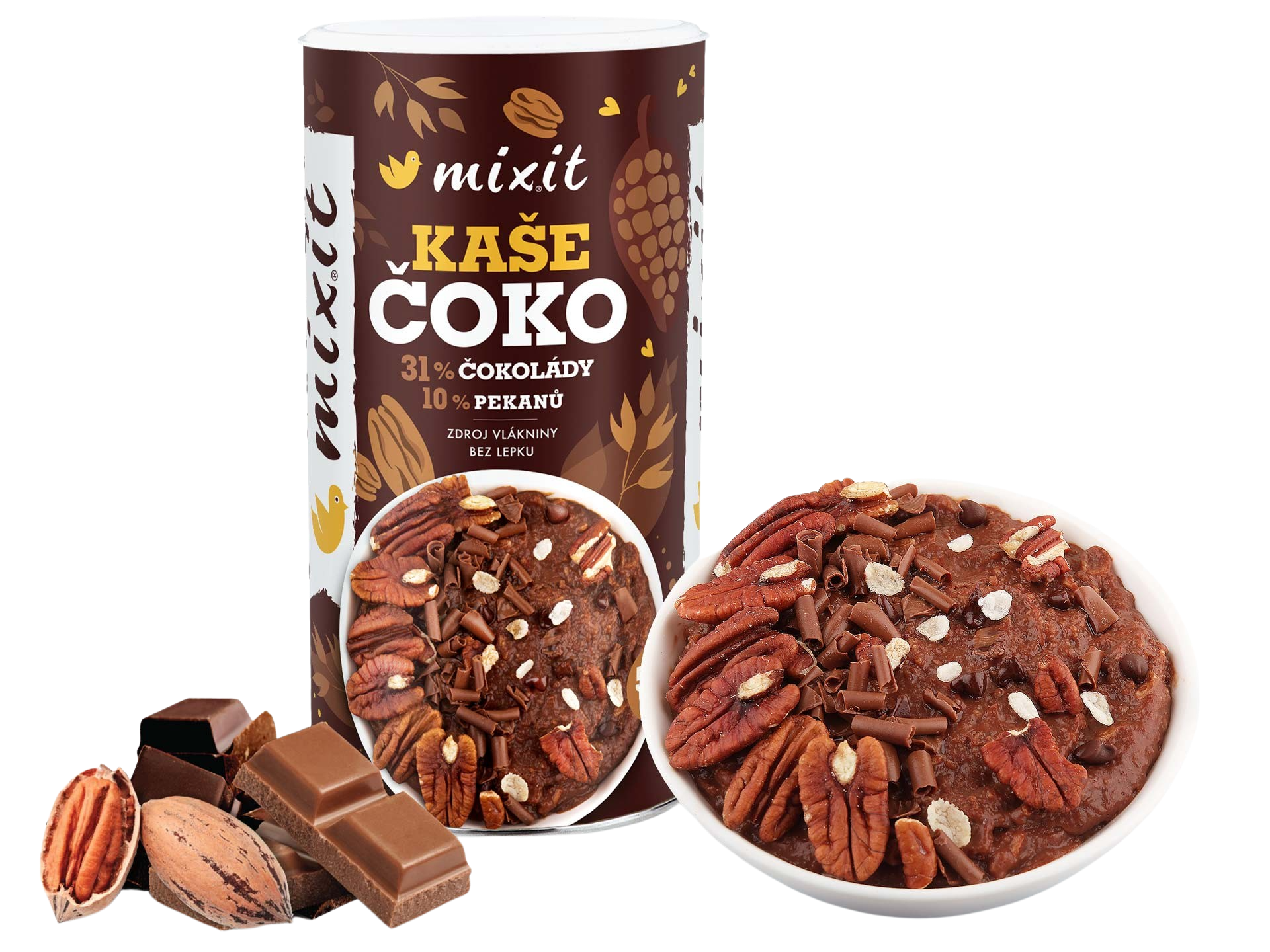 MIXIT Čokoládová kaše s pekany 520 g