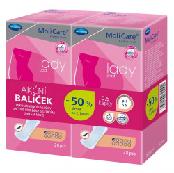 MOLICARE Premium ladypad inkontinenční vložky 2 x 28 kusů 0,5 kapky