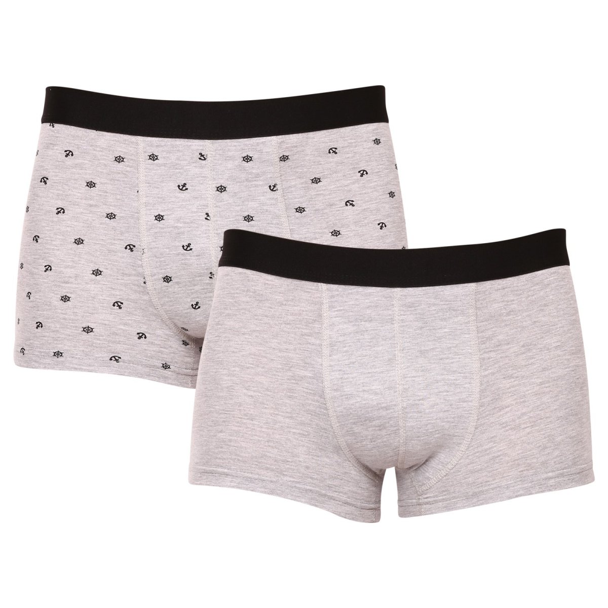 Molvy 2PACK pánské boxerky šedé (MP-1071-BEU) XXL