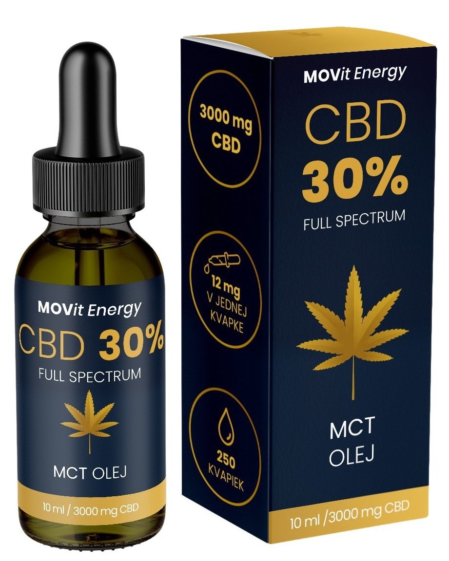 MOVIT ENERGY CBD 30% plnospektrální MCT olej 10 ml