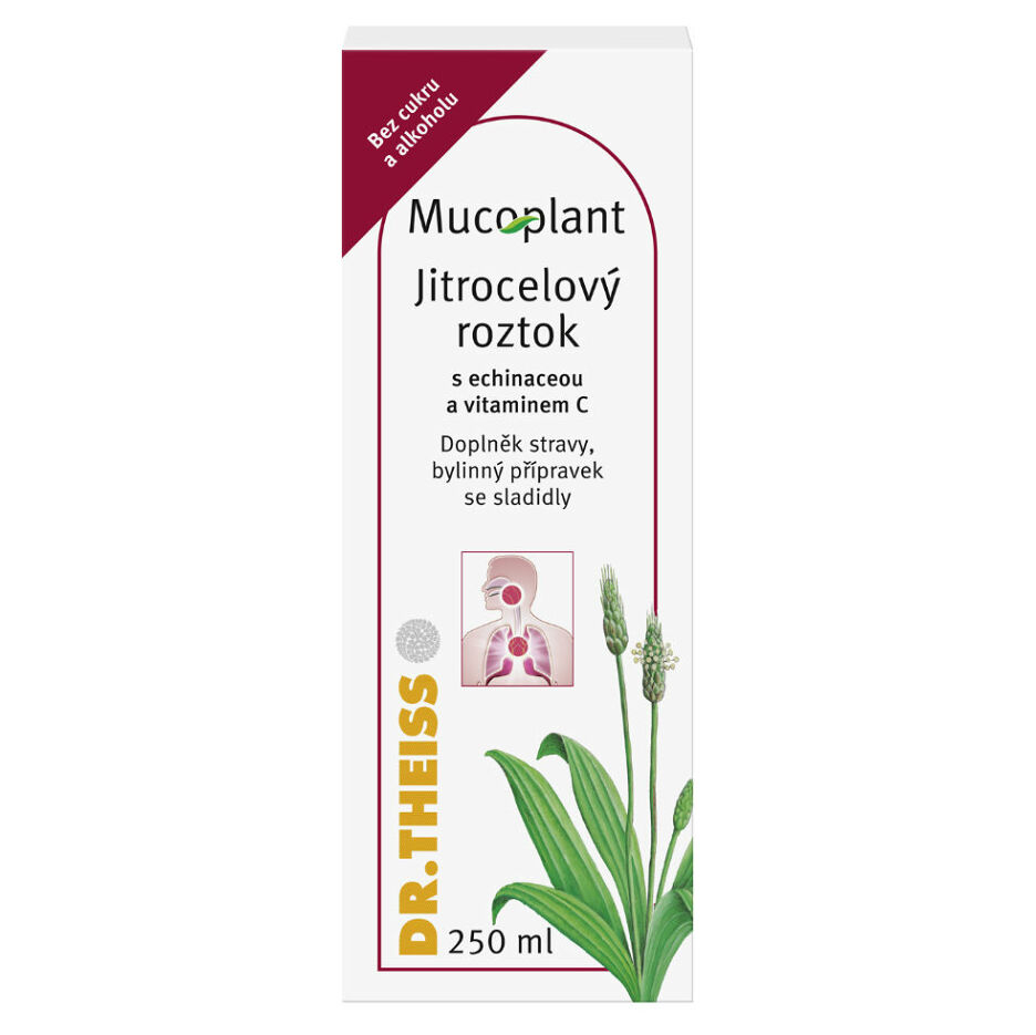 MUCOPLANT Jitrocelový sirup s echinaceou a vitaminem C 250 ml