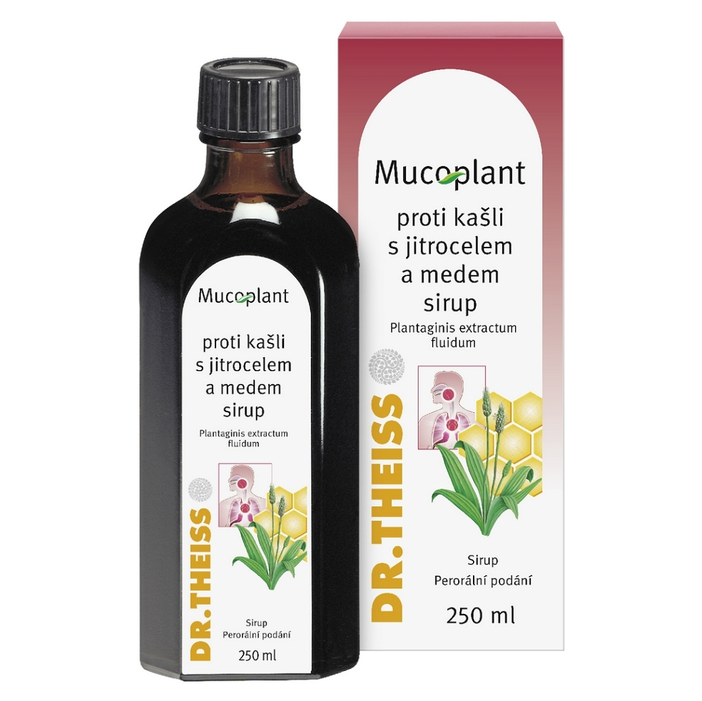 MUCOPLANT Sirup proti kašli s jitrocelem a medem 250 ml