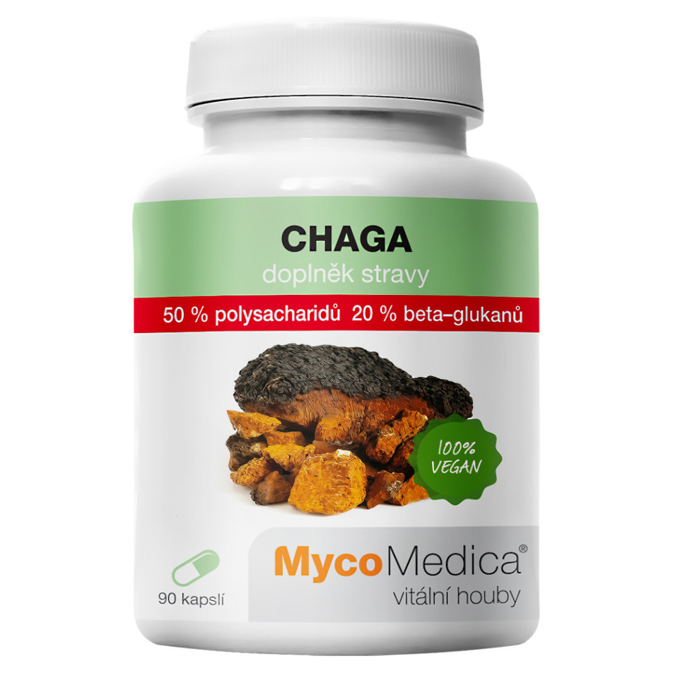 MYCOMEDICA Chaga 50% vegan 90 kapslí