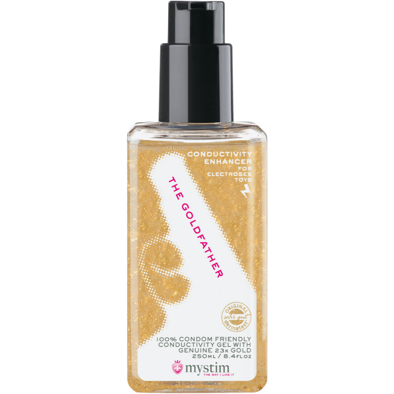 MyStim Vodivý lubrikační gel pro elektrosex Gold Rush 250ml