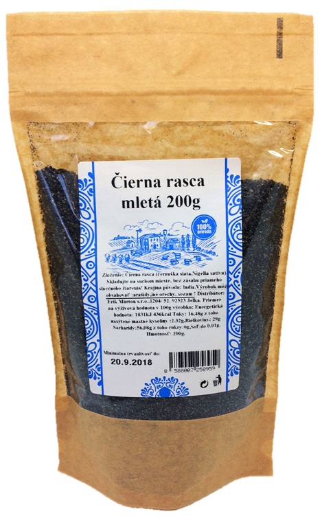 NAJTELO Kmín černý Nigella mletý 200 g