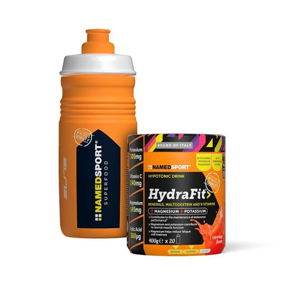 NAMEDSPORT Hydrafit červený pomeranč 400 g láhev ZDARMA