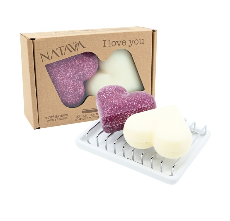 Natava Srdce dárková kazeta 95 g +80 g