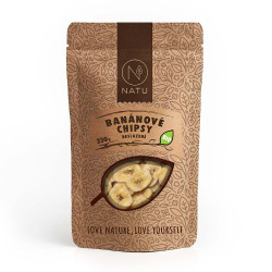 NATU Banánové chipsy neslazené BIO 230 g