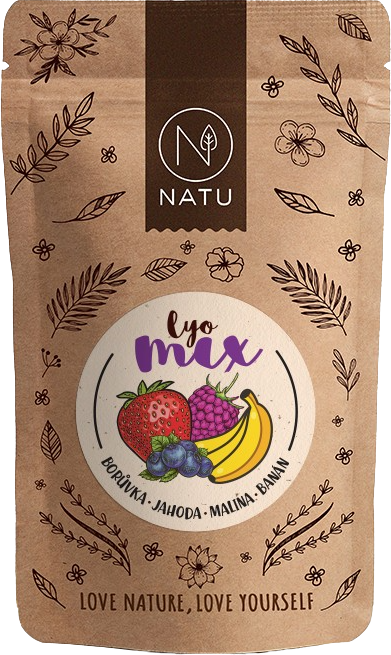 NATU Lyo Mix borůvka a jahoda 35 g