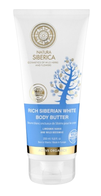 NATURA SIBERICA Bohaté sibiřské bílé tělové máslo proti celulitidě 200 ml