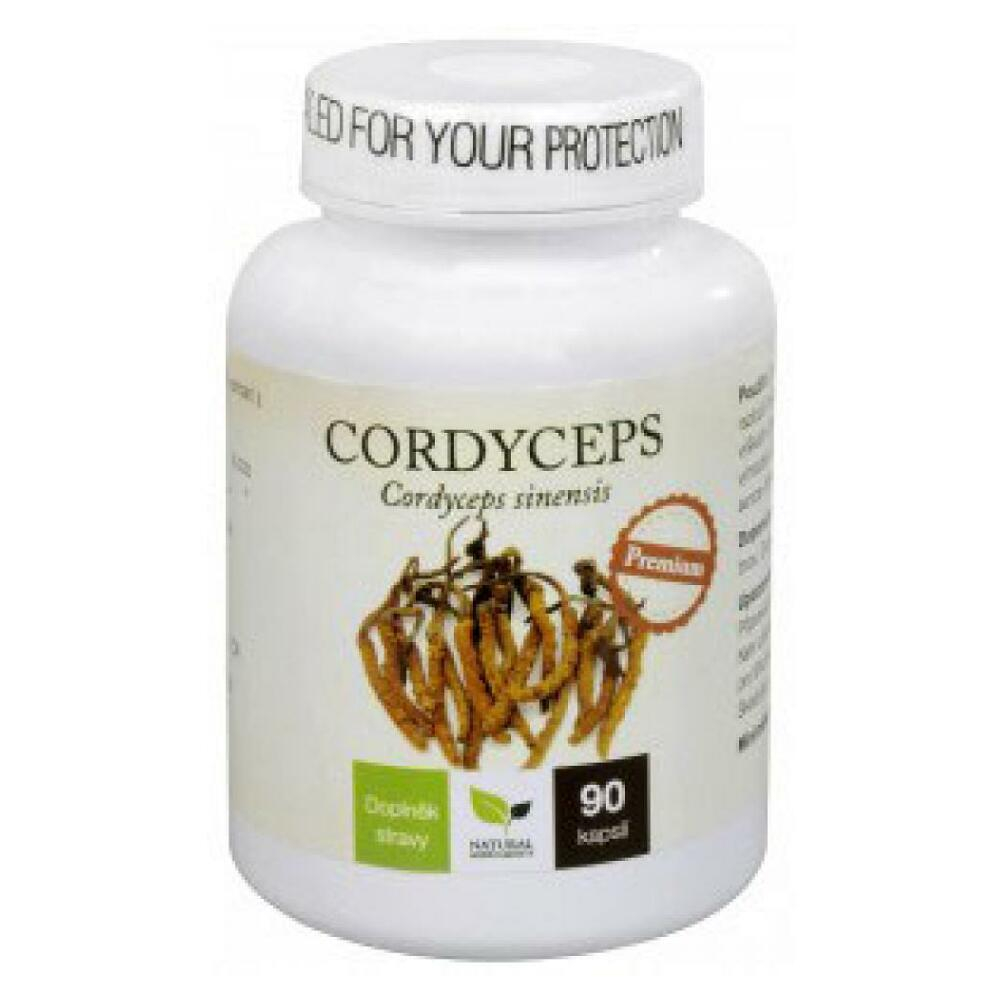 NATURAL MEDICAMENTS Cordyceps premium 90 kapslí