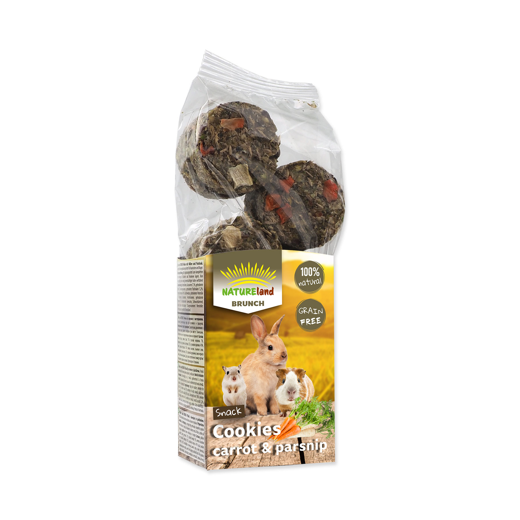 Nature Land Pochoutka Brunch sušenky s mrkví a pastinákem 120 g