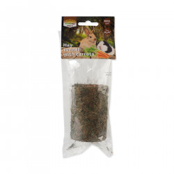 Nature Land Pochoutka Nibble válec ze sena plněný mrkví 125 g