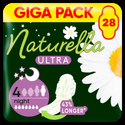 NATURELLA Ultra Night velikost 4 vložky s křidélky 28 ks