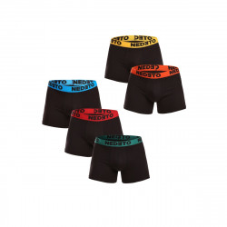 Nedeto 5PACK pánské boxerky černé (5NB002b) L