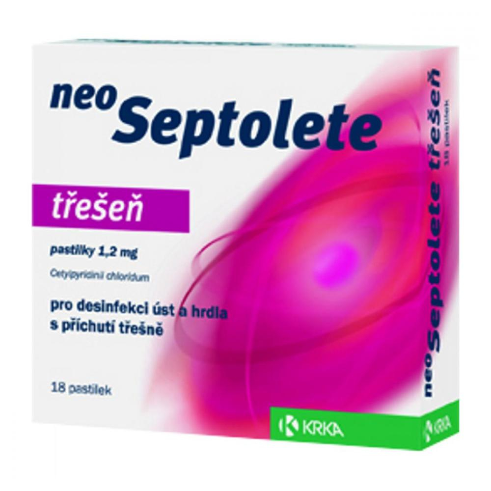 NEOSEPTOLETE TŘEŠEŇ  18X1.2 MG Pastilky rozp. v ústech