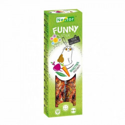 Nestor FUNNY PREMIUM PLUS STICK se zeleninou 2ks/115g pro hlodavce a králíky