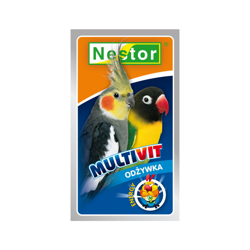 Nestor MULTIVIT ENERGY multivitamíny pro korely a velké papoušky 20g