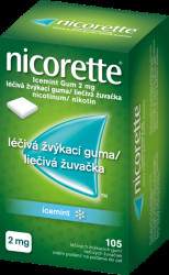 NICORETTE Icemint Gum 2 mg léčivá žvýkací guma 105 ks