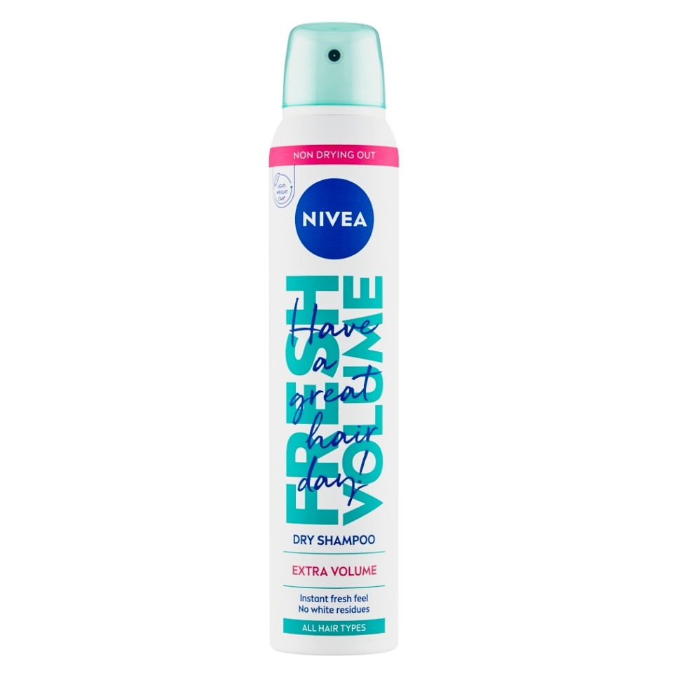 NIVEA  Fresh & Extra Volume Suchý šampon pro všechny typy vlasů 200 ml