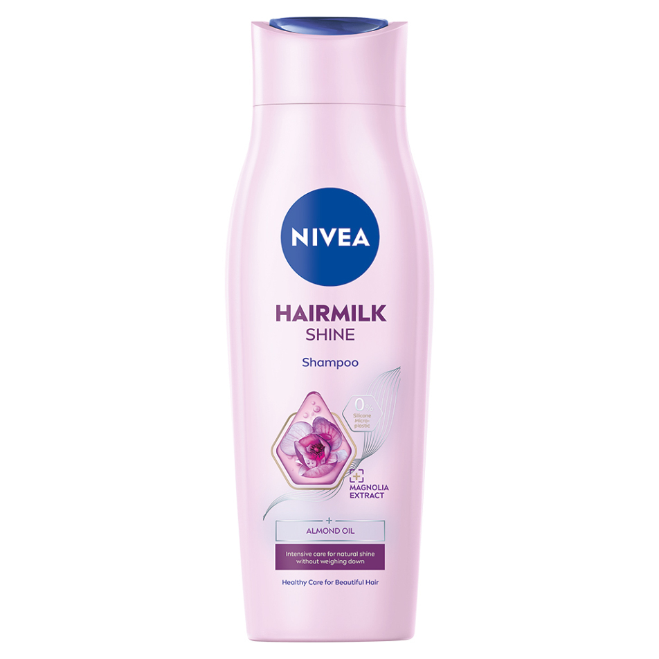 NIVEA Hairmilk Natural Shine Pečující šampon 250 ml